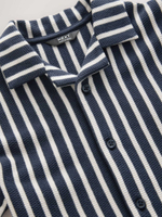 Рубашка с коротким рукавом для мальчика Next AG3-406, Темно-синий, Белый