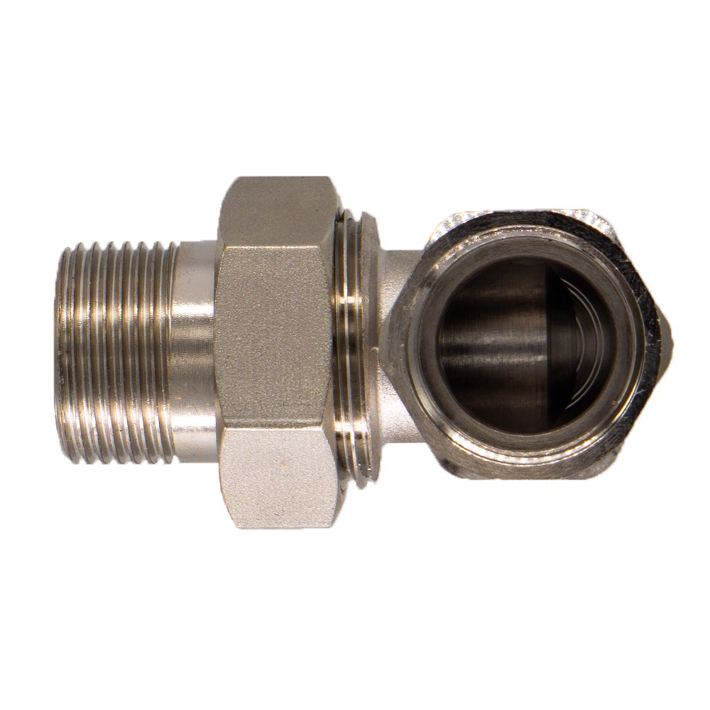 Соединитель СТМ с накид. гайкой угловой г/ш 3/4"