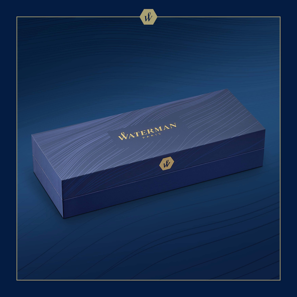 Шариковая ручка Waterman Expert22 SE deluxe Blue CT, стержень: M, цвет: Blue, в подарочной упаковке.