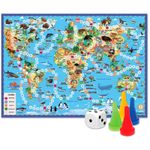 Игра настольная ходилка Животный мир земли, с фишками, от 3 лет