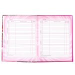 Дневник школьный Alingar 1-11 кл., 48л., 7БЦ, поролон, глиттер, ассорти, "Цветы-3"