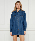 Джинсовая рубашка Guess Jeans - голубой(W5RH89 D5M84)