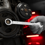 Ключ комбинированный трещоточный, 18 мм, CrV, зеркальный хром Matrix Professional