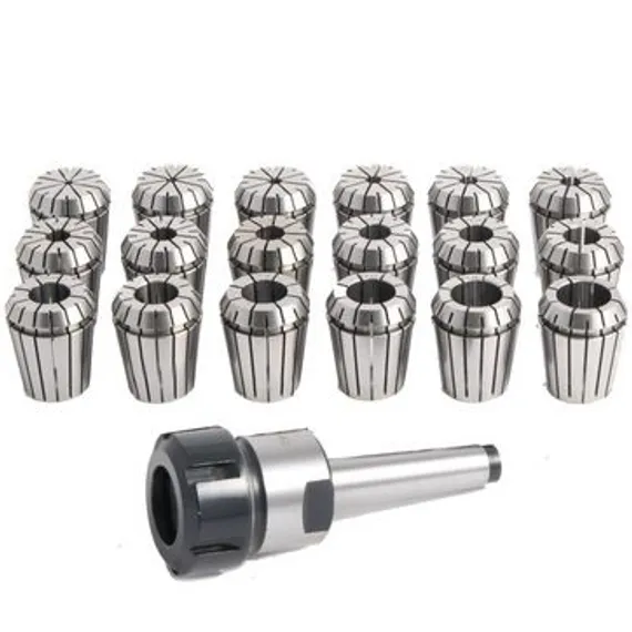 Цанговый патрон MK2 / M10 / ER32 с комплектом цанг 18 шт. 2-20 мм