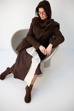 Юбка из шерсти с воланом GLORY