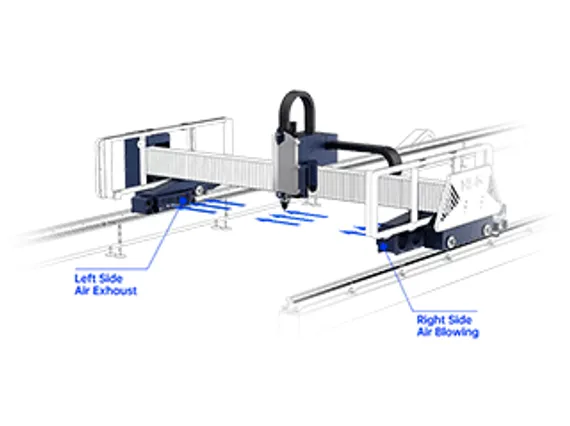 Базовый широкоформатный лазерный станок HSG Laser серии GFC для резки листового металла