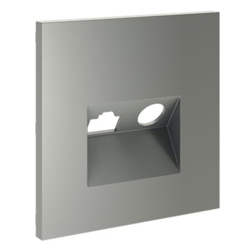 Накладка для розетки TV+RJ45 кат. 6, S70 (сталь)