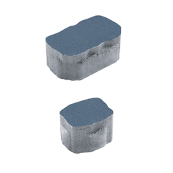 Тротуарная плитка Арена - Стандарт Синий, комплект из 2 видов плит