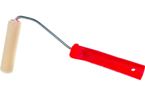 Мини-валик Зубр "ЭКСПЕРТ" "ВЕЛЮР", 100% шерсть, ворс 4мм, ручка 6мм, d=15/100мм 03536-10