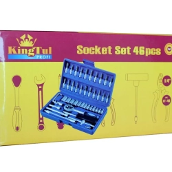 Набор инструментов , 46пр. 1/4''(6гр.) профи (4-14мм) в кейсе KINGTUL profi KT-2462-5