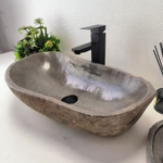 Раковина из речного камня RS-63509 (60*34*15) 0124