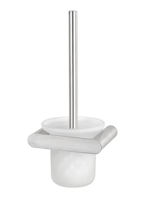 Ёршик туалетный настенный нерж. сталь/стекло VERONA 16877.S матовый