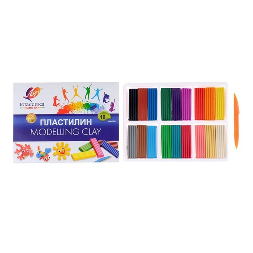 Пластилин "Классика" 18 цв.