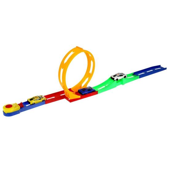 Автотрек петля 360, 4 машинки, кор.47,5*26,5*4,5см ТЕХНОДРАЙВ