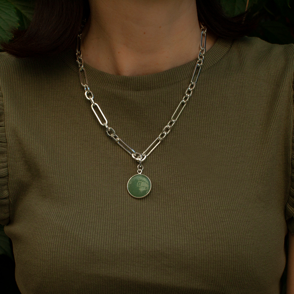 Колье Fiore Luna GREEN AVENTURINE LN5150 G/S