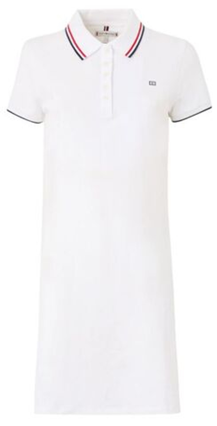 Теннисное платье Tommy Hilfiger Sportify Femmine Regular Polo - White