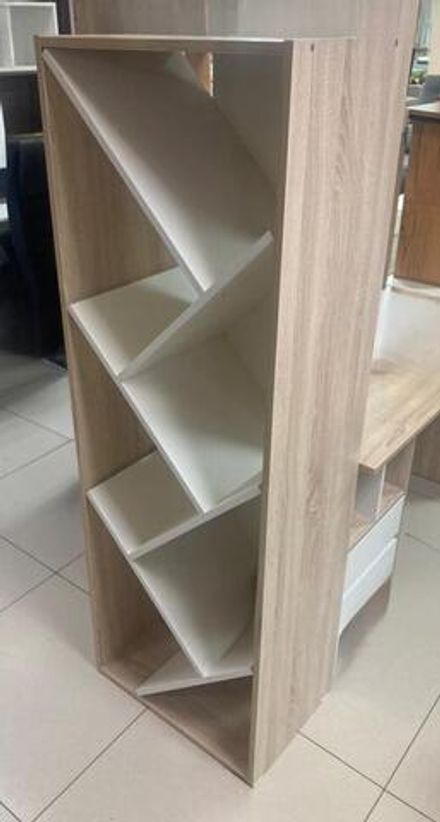 Стеллаж В-6 ЛДСП Бруно дуб сонома/белый