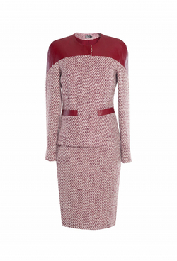 Шерстяной костюм-двойка: жакет и юбка LE 23-17FW