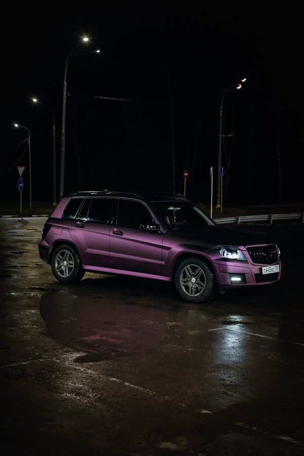 Mercedes-Benz оклейка в цветной полиуретан Carbins PPF Pinot Noir MF-008 👍