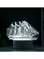 Светильник «Фрегат» LED белый от сети 9.5×15×16 см RISALUX