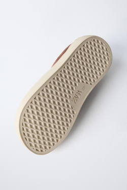 ZARA КОЖАНЫЕ КРОССОВКИ, ЧЕРЕПИЧНЫЙ