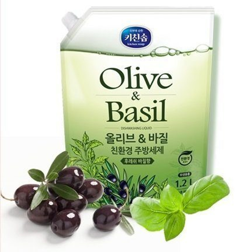 Mukunghwa Средство для мытья посуды Olive&Basil Dishwashing Detergent 1.2L