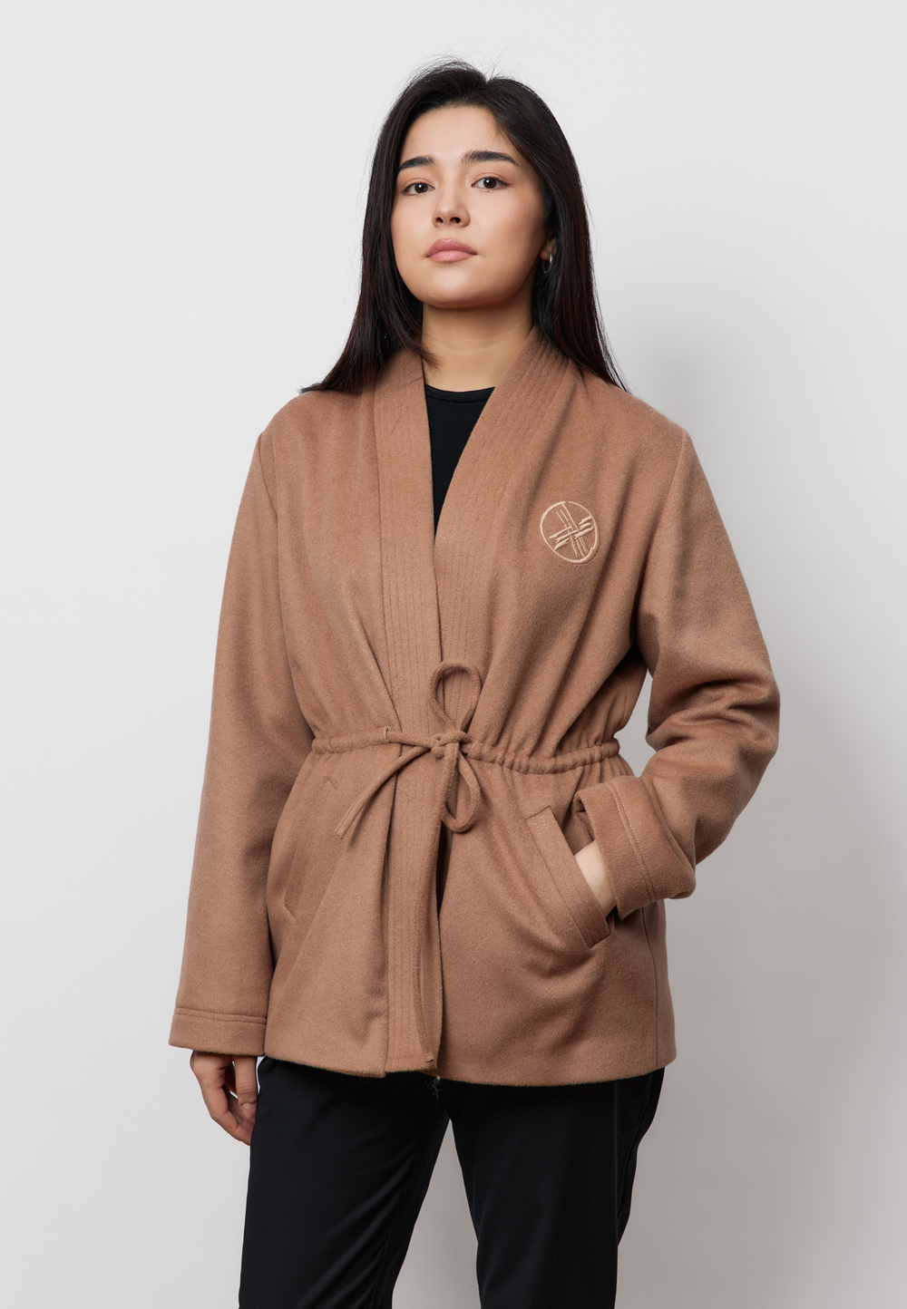 Шапан шерстяной на кулиске MURA SYZYGY CAMEL