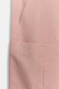 ZARA БРЮКИ КАРГО ИЗ СМЕСОВОГО ЛЬНА — ZW COLLECTION, СВЕТЛО-РОЗОВЫЙ