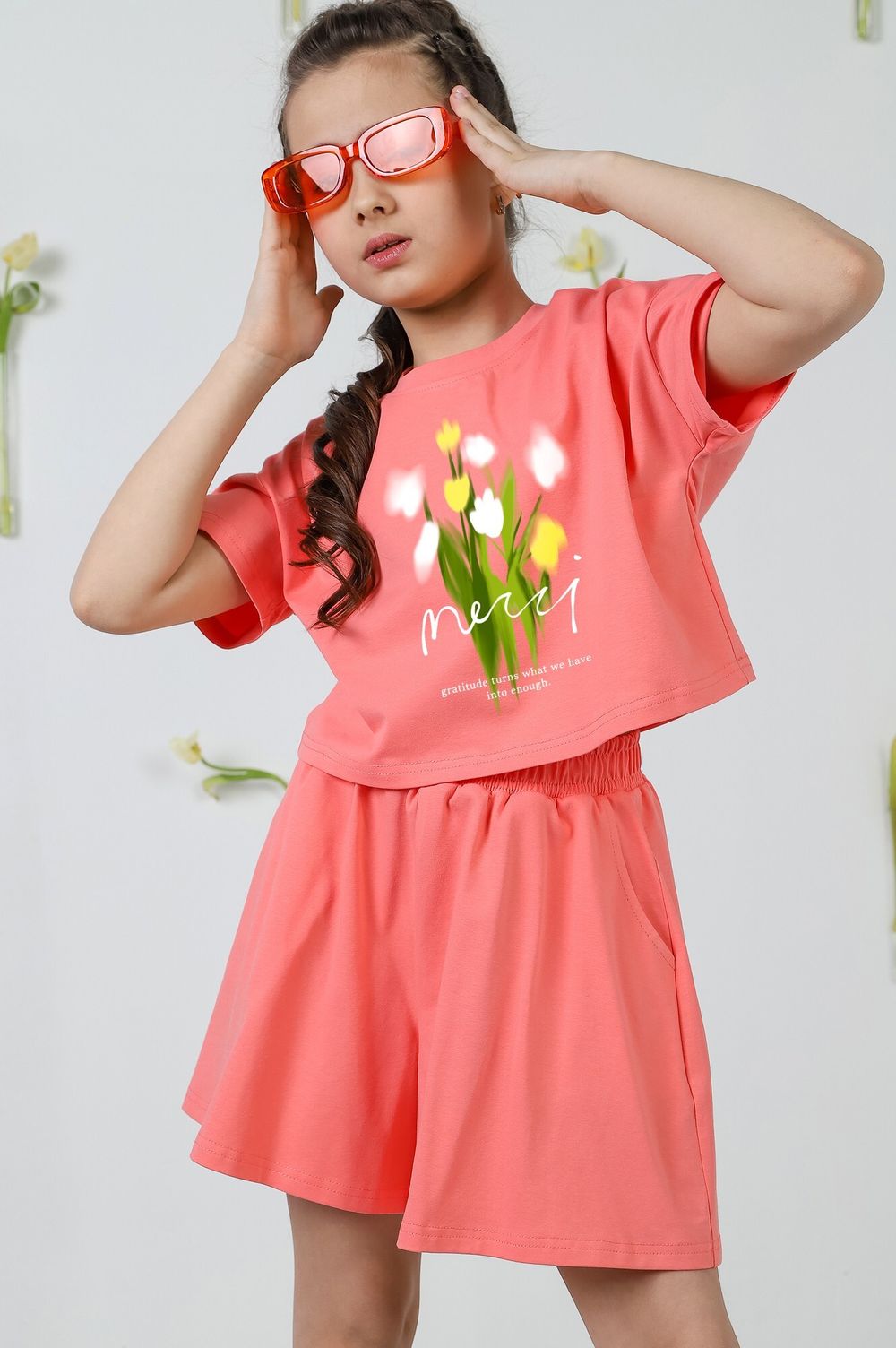 Костюм для девочки Вива-2 Виотекс КОРАЛЛОВЫЙ