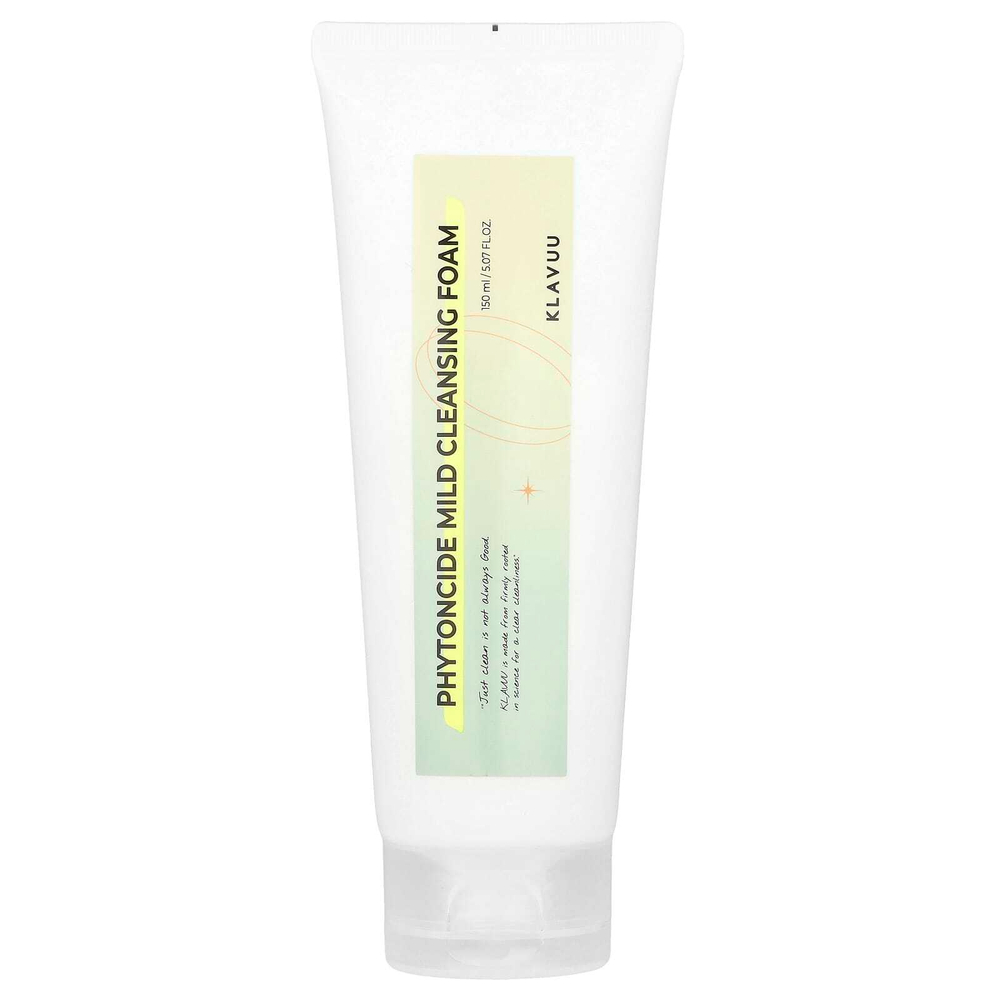 KLAVUU, мягкая очищающая пенка с фитонцидами, 150 мл (5,07 жидк. унции)