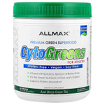 ALLMAX, CytoGreens, зеленый суперпродукт премиального качества для спортсменов, зеленый чай с ягодами асаи, 535 г (1,2 фунта)