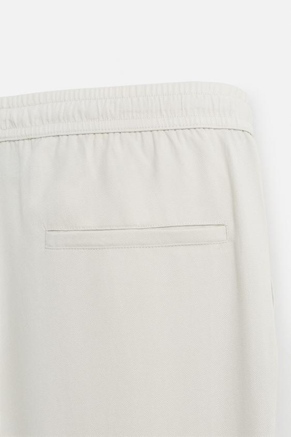 ZARA СТРУЯЩИЕСЯ БРЮКИ СВОБОДНОГО КРОЯ, ЦВЕТ ЛЬДА