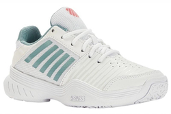 Детские теннисные кроссовки K-Swiss Court Express Omni JR - - white/nile blue/desert flower