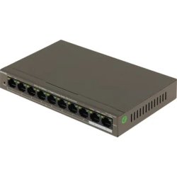 Коммутатор IP-COM F1110P-8-102W Коммутатор PoE неуправляемый 8-Ports 10 / 100 Mbps Base-TX + 2-Ports 10 / 100 / 1000 Base-TX / 8-Ports PoE (PoE бюджет 99W)