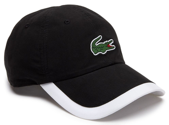 Теннисная кепка Lacoste Sport Contrast Border Lightweight Cap - black/white