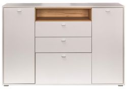 Комод Бэль 10.95 белый премиум / дуб золотой craft