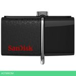 USB Flash-накопитель SanDisk Ultra Dual Drive M3.0 128GB черный/серый (SDDD3-128G-G46)