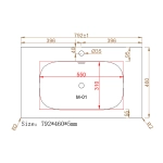 Раковина Oliveeka 80 M115W80 белая матовая