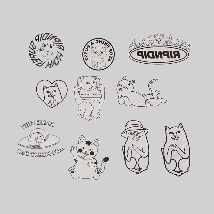 Набор временных татуировок Ripndip Field Of Nerms Temp Tattoo Pack артикул:RND10162 - купить в магазине Дайс