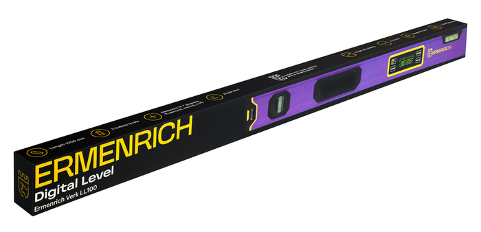 Цифровой уровень Ermenrich Verk LL100, фиолетовый