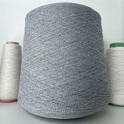 ALMA - Lineapiu; 65% хлопок, 35% п/а; мелкое букле на белой нитке; 500м/100гр; цвет: серый средний Есть бобинка: 250гр S711