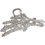 Заколка-краб для волос «AKS - DesignPRO», веточки, цвет золото и хром, 11,5*5см