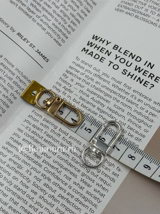 Карабин металл 12 мм под золото