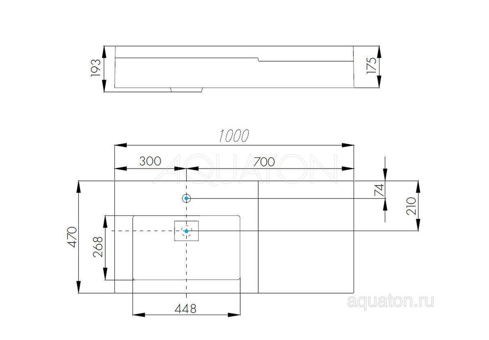 Раковина Aquaton Сакура 100 1A71973KSK010