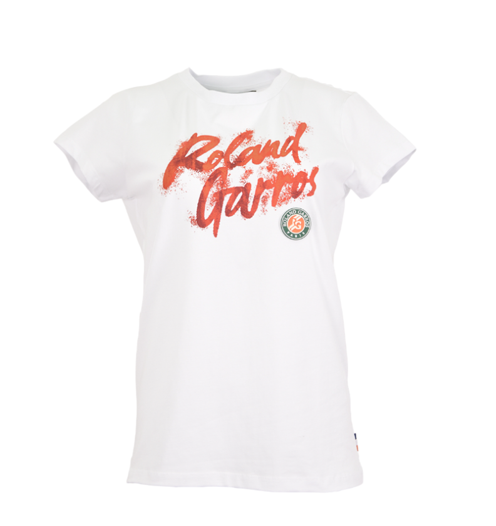 Женская теннисная футболка Roland Garros 2025 Graphic - white