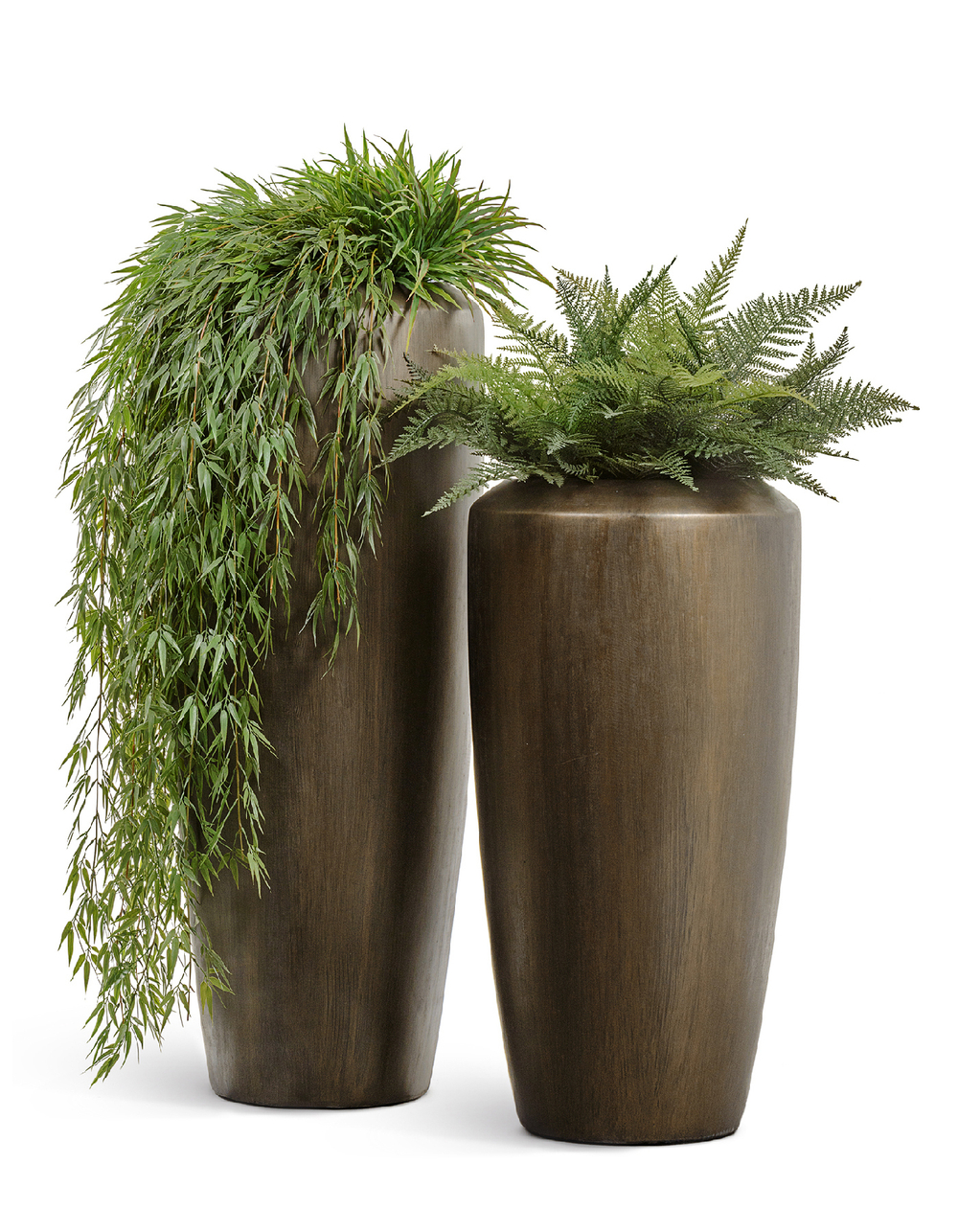 Кашпо TREEZ Effectory Metal Высокий конус Design Чернёная бронза в-90, д-46 см 1/1 41.3321-07-045-GRP-090