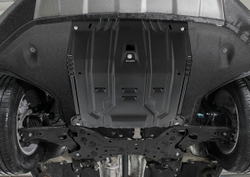 Защита картера и КПП АвтоБроня для Hyundai Santa Fe IV (V - 2.2D; 2.4; 3.5) 2018-2021/Hyundai Tucson III (V - 1.6 (132/177 л.с.); 2.0; 2.0D) 2015-2018/Hyundai Tucson III рестайлинг (V - 1.6T GDI (177 л.с.); 2.0; 2.0D; 2.4) 2018-2021/Kia Sorento III Prime (V - 2.2D; 2.4; 3.3) 2015-2017/Kia Sorento III Prime рестайлинг (V - 2.2D; 2.4; 3.5) 2017-2020/Kia Sportage IV (V - 1.6T (177 л.с.); 2.0; 2.0D) 2016-2018/Kia Sportage IV рестайлинг (V - 2.0; 2.0D; 2.4) 2018-2022, штампованная, сталь 1.5 мм, с крепежом, 111.02375.1