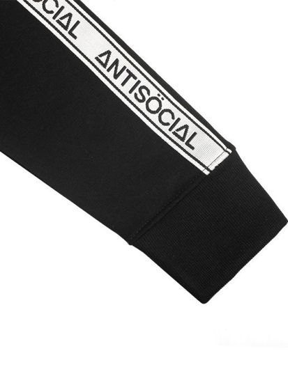 Свитшот Antisocial Sweatshirt Black Stripe (чёрный)