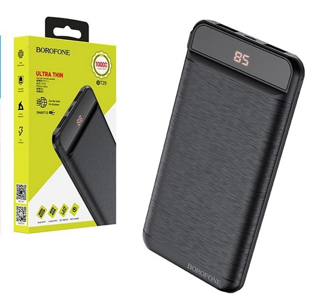 Портативный аккумулятор BOROFONE BT29 10000 mAh (черный)