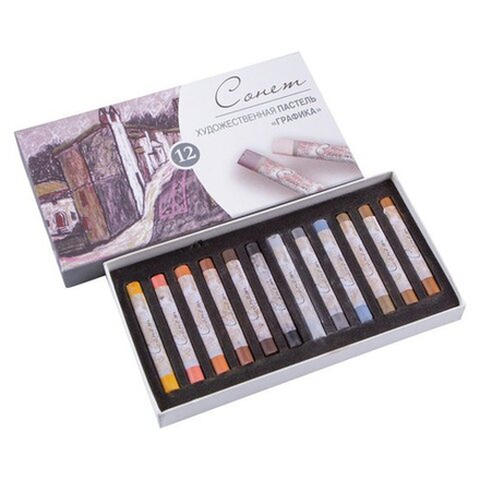 Набор художественной пастели Сонет "Графика", 12 цветов